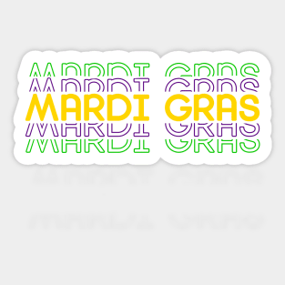 Thank you for Mardi Gras Sticker